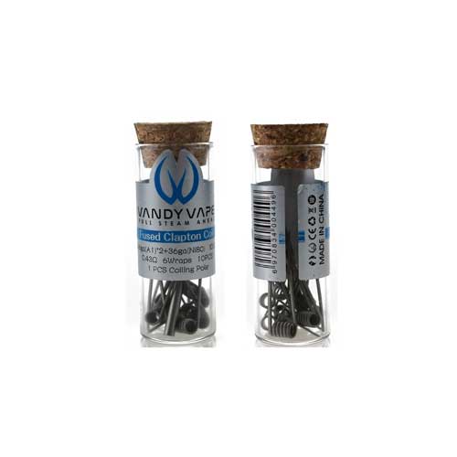 Fused Clapton Prebuilt Coil Ni80 26GA(A1)*2+36GA